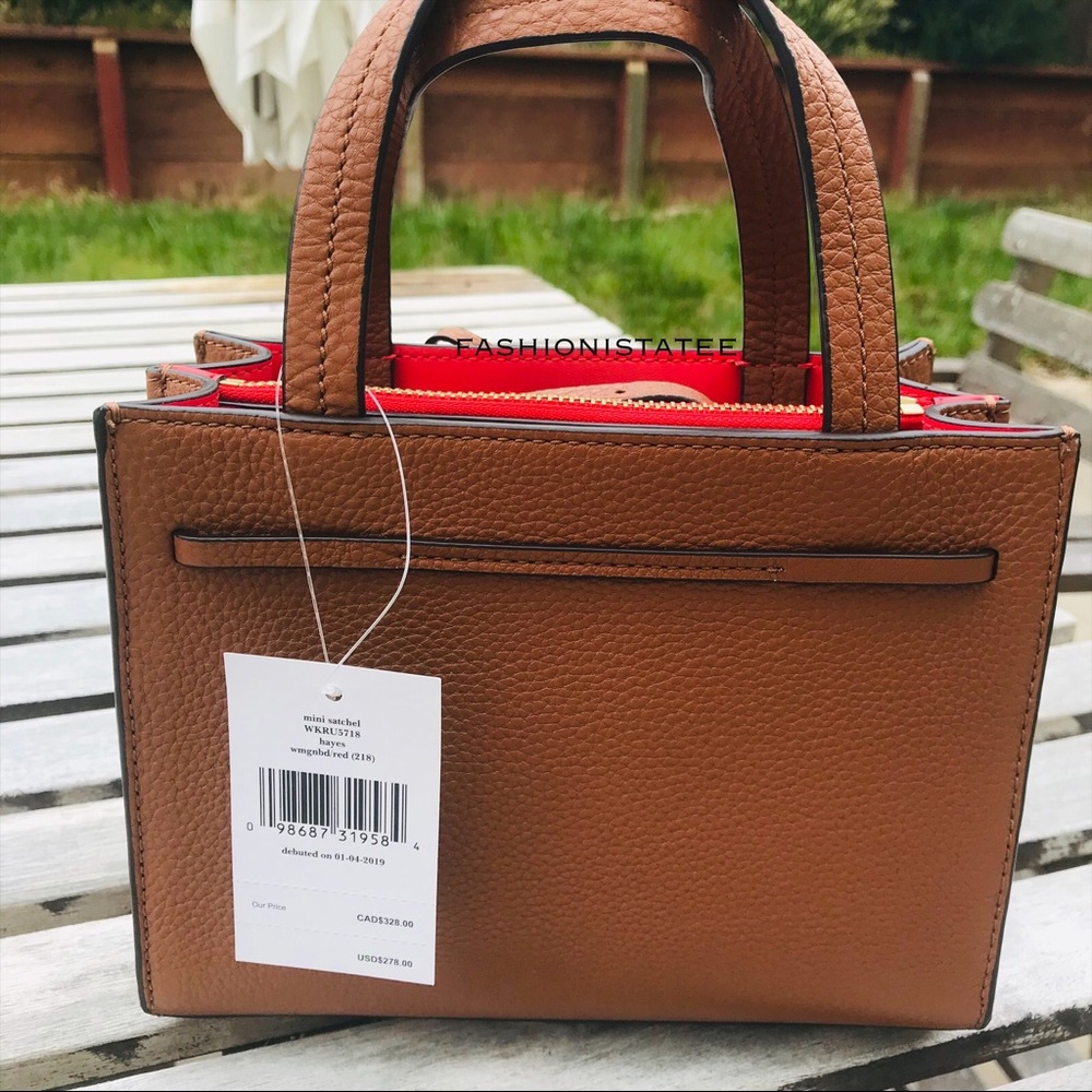 Kate spade New hayes Mini Satchel warm ginger NWT - Picture 4 of 8